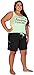 Maui Rippers Womens Plus Size Bathing Suit Swim Shorts Board Shorts (2X, Black)
