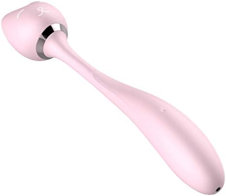 BecauseOf Waterproof Wireless Handheld Wand Massager, Cat Head Stimulate Multispeed Massager Vibrating Stick (Pink)