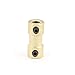 Uxcell a15113000ux1258 4mm to 4mm Copper DIY Motor Shaft Coupling Joint Connector for Electric Car Toy