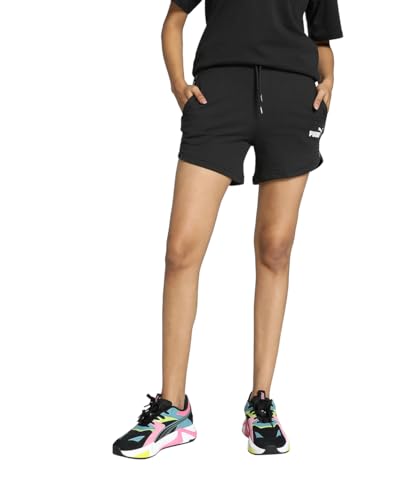 PUMA ESS 5'' Tape Shorts, Short en Maille Adultes Unisexes, PUMA Black, 677924