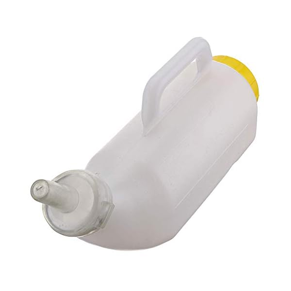 Arzja 2L Biberon per Vitello Pecora Mungitura Alimentazione Mano Impennata Tettarella Addensare Orizzontale Svezzamento