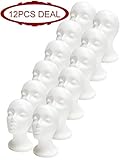 EVE HAIR Styrofoam Model Heads Wigs, Hats Foam Mannequin with Female Face 11