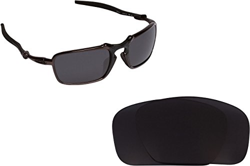 New SEEK OPTICS Replacement Lenses Oakley BADMAN - Polarized Black