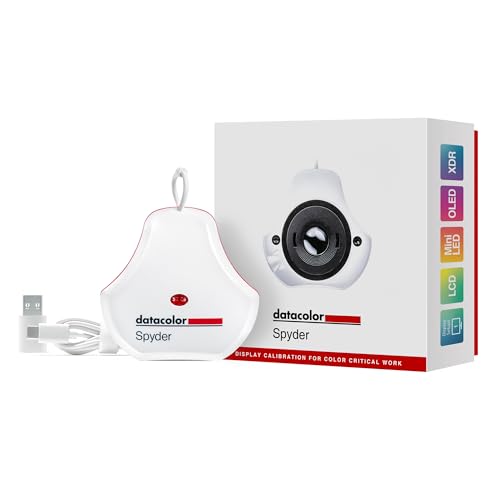Datacolor Spyder - Monitor-Kalibriergerät für Designer, Fotografen & Content Creator, zeigt realistische Farben, funktioniert mit OLED-/LED-Bildschirm