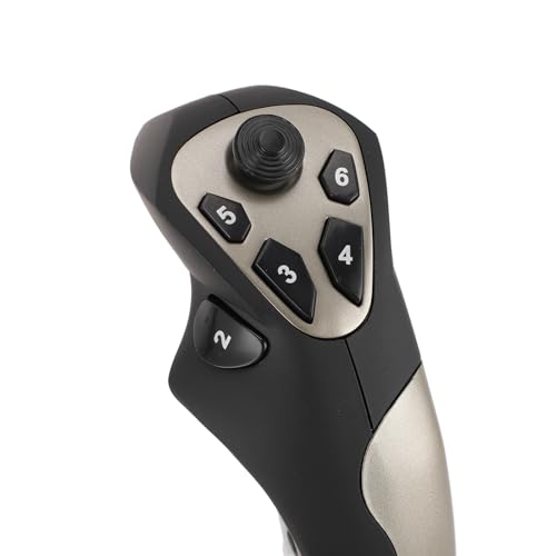 Flight Joystick, Wired Flight Simulator Controller with Vibration and Throttle Control for PC Computer and Laptop