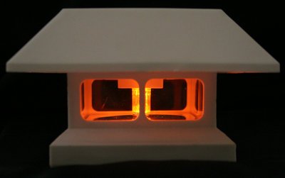 2 Pack White Outdoor Garden Solar Fence Mount Post Deck Cap Light 2 LEDs