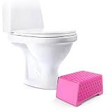 Doctor Designed Bathroom Toilet Stool and Sink Stool for Children - The EasyStool Children's Dual Height Multifunction Stool (Pink)