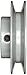 TB Woods AK321 FHP Bored-to-size V-Belt Sheave, A Belt Section, 1 Groove, 1