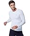 EXIO Mens Compression Baselayer Top Cool Dry Long & Short Sleeve Workout Shirt