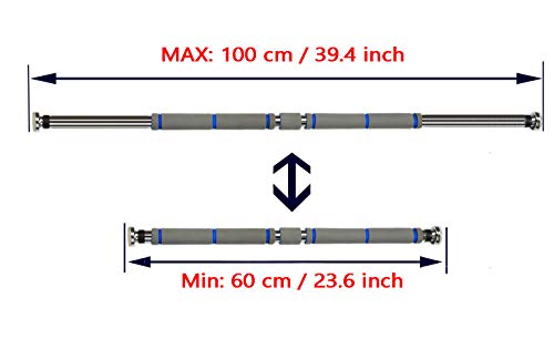 ITTA-Adjustable-60100cm-80130cm-Pull-Up-Bar-Chin-Up-Bar-Door-Horizontal-Bars-Exercise-Home-Workout-Gym-Training-Workout-Bar-Sport-Fitness-Equipments-Upto-200KG-Load-Weight