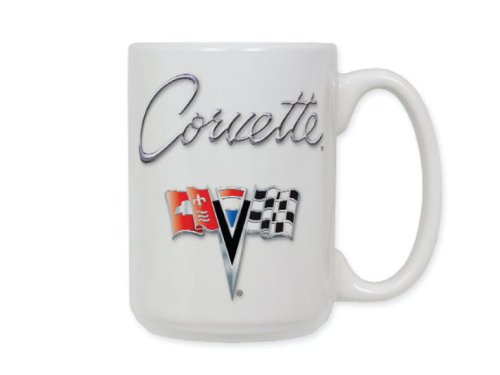 Corvette Coffee Mug C2 Logo Ceramic White