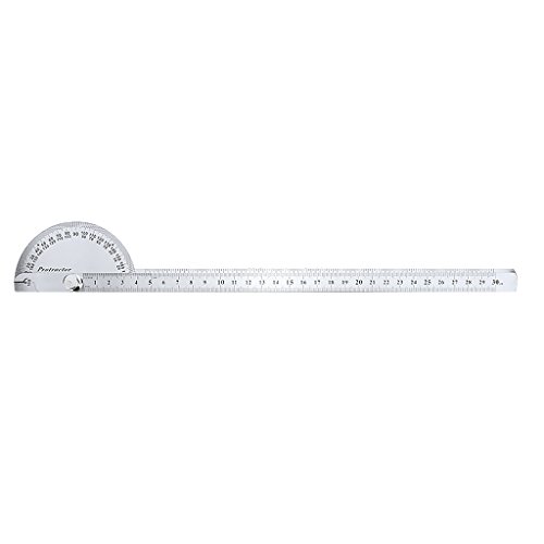 image for Baosity 0-180° Protractor Angle Finder Arm Measuring Ruler Stainless 