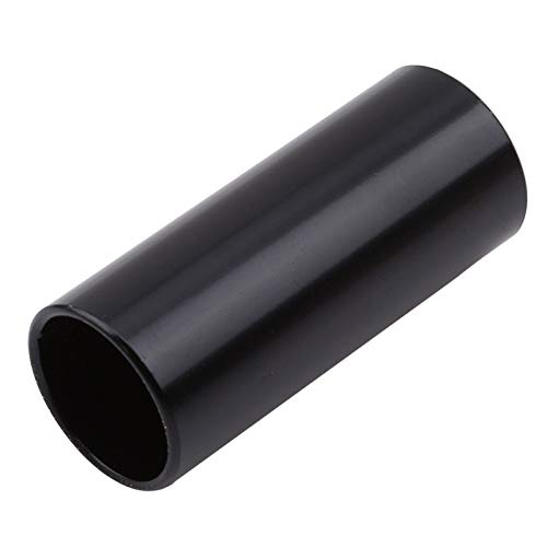 Dunnomart Useful Professional Musical Instrument Accessory Black Chromed Steel Guitar Slide Tube Fingertip Metal Slider