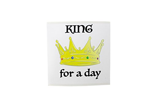 WellPackBox 4 Pack 2 Crowns And 2 Sceptors King Queen Party Costume Plastic Crown Gold, King Royal Kids Adults Birthday Party Hats Dress Up Costumes Props & Sticker - Thumbnail 7