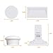 Magnetic Baby Proofing Safety Locks, 12 Locks with 2 Keys, 3M ADHESIVE for Cabinet Drawer Baby Safety Cabinet Locks, No Drilling or Screws Needed, White