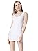 Moxeay Womens Extra Long Stretch Cotton Tank Top (Medium,White)