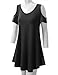 URBANCLEO Womens Off The Shoulder Elong Tunic Top Mini T-Shirt Dress (S-3XL)