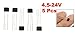 uxcell 5 Pcs 3144 Hall Effect Sensor Magnetic Detector 4.5-24V