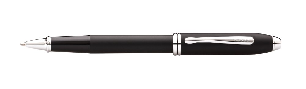 Cross Townsend Black Smooth Touch Rollerball Pen