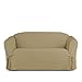Linen Store Microsuede Slipcover Furniture Protector Cover, Perfect for Pets, Taupe, Loveseat