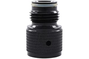 Gurlleu Universal Paintball Tank CO2 CGA320 Adapter to 88g Cartridge Capsule Threaded Converter