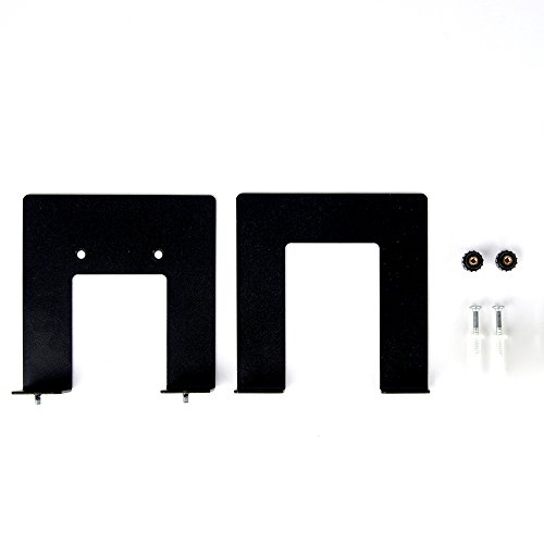 TheJD Adjustable Basic Device Wall Mount, Game Consoles, Cable Boxes, Media Players, Steel Concealable Mount_Black Small