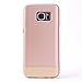 Galaxy S7 Edge Case, Imikoko™ Protective Hard Cover S7 Edge Case Hybrid Heavy Duty Shock Proof Case For Samsung Galaxy S7 Edge (Rose Gold/Gold)