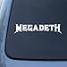 MEGADETH - Vinyl Decal Sticker #A1432 | Vinyl Color: White