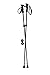 York Nordic Ultralight Folding Walking Poles - Travel Ready - with Rubber Feet, Baskets, and Bag (Trek Grips - Over 5'7