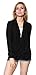 Free to Live Women's Nursing Cardigan Criss Cross Pullover Top with Long Sleeves Black