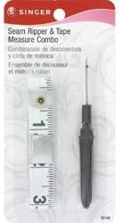 Singer Sewing (3-Pack) Seam Ripper and Tape Measure 60 inch Tape and 4 inch Seam Ripper 00106