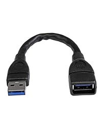 StarTech SuperSpeed - Cable alargador USB 3.0 (A a M F), Negro
