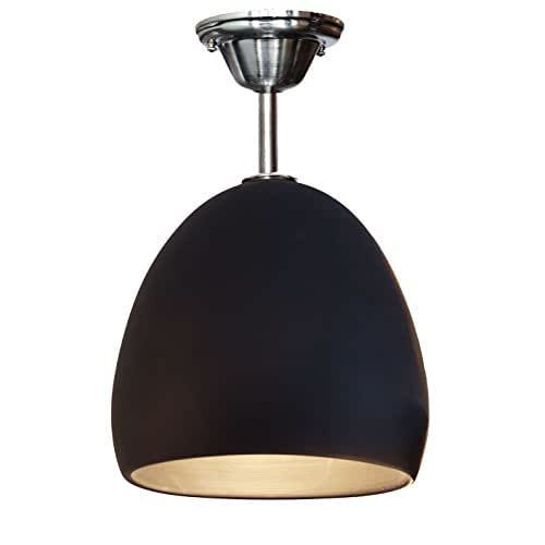 USA Made Porcelain Ceramic Matte Black & Nickel Downrod