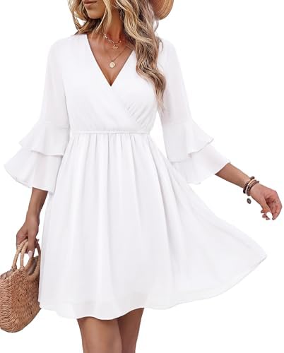 ENGWO Women's Semi Sheer Chiffon Ruffle Dress with Outer Cape, Poncho Sleeve Flowy Mini Dress, Loose Fit Elegant Summer Dress (Apricot,Small) at Amazon Women's Clothing store ENGWO Women's Semi Sheer Chiffon Ruffle Dress with Outer Cape, Poncho Sleeve Flowy Mini Dress, Loose Fit Elegant Summer Dress (Apricot,Small) at Amazon Women's Clothing store