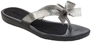 GUESS Women's Tutu Bow Flip Flops