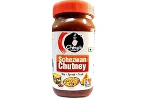 MAHAVIRX Chings Schezwan Chutney 1kg (Pack of 1) Spreading Chutney Spicy Dip with Starters Makes Your Food Tantalizing and Delicious (pack of 1)