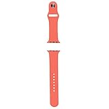 FanTEK Soft Silicone Sport Style Replacement iwatch Strap for Apple Wrist Watch 38mm Models - Small/Medium - Apricot