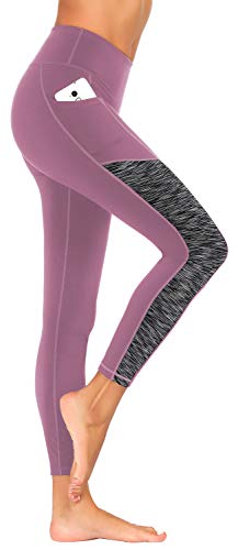 ESPIDOO High Waist Yoga Pants with Pockets for Women Tummy Control Yoga Pants S