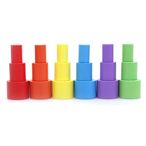 Moon Equilibrium Game Moon Wooden Stacking Blocks Balancing Game - Sorting Toy Balancing Moon - Stacking Wooden Toy for Kids Early Learning Educational - Thumbnail 4