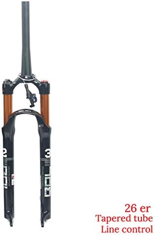 BIKERISK Magnesium Alloy MTB Bicycle Fork Supension Air 26/27.5/ 29er Inch Mountain Bike 32 RL100mm Fork for A Bicycle Accessories