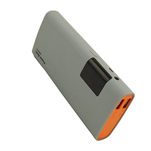 BULL High Capacity 15000mAh New Universal Power Bank / Portable Charger / Extended Battery with LCD Display and LED Light for Laptops,Netbook,Cell Phones, iPhone, Tablets,MP3,Cameras,Gopro (gray) - Thumbnail 2