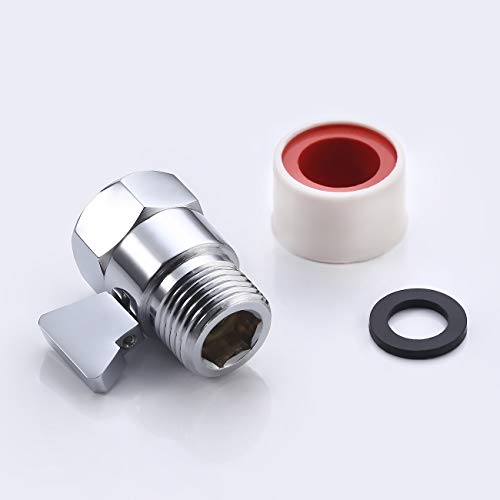 KES Shower Shut Off Valve G1/2" Brass with Handle Lever Water Flow