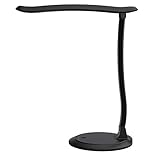 MoKo LED Desk Lamp, Portable with 1000mAh Rechargeable Battery, Eye-Caring Working/Reading/Studying Table Kids Lamp, Continuously Dimmable, Touch Control, Adjustable Arm, Black