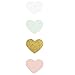 Ling's moment 9 Feet Paper Heart Garland, Heart-Shaped Hanging Party Garland for Wedding, Baby Shower, Birthday Party, Christmas Decorations(Gold Glitter,Pink,White,Mint)