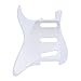 Musiclily SSS 11 Hole Guitar Stratocaster Pickguard for Fender American/Mexican Made Strat Standard Modern Style Parts,4 Ply White Pearl