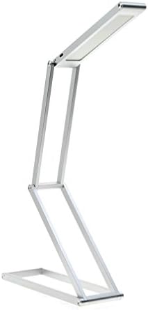 LED Desk Lamp Transformers 2-Level Dimmable Portable USB Rechargable Aluminum Alloy Silver