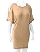 TWINTH Womens Cut Out Off Shoulder Short Sleeve Dolman Drape Loose Fit Tunic Top Plus Size