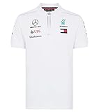 Mercedes AMG Petronas F1 Mens White Polo 2018 L