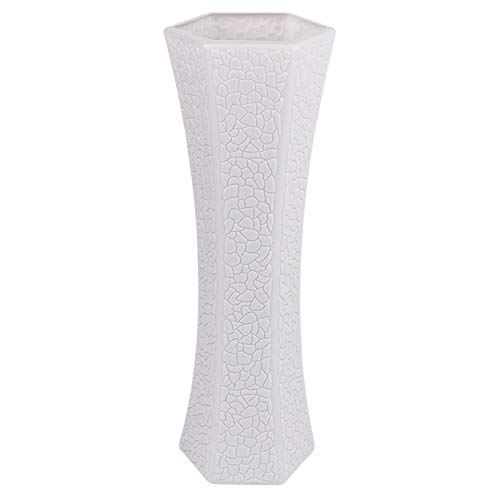 Vase | Flower Vase | Relief Decor 4 | 21.5 cm High | Silver Grey