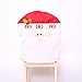 Homecube Dining Chair Slip Covers - 3 PCS Christmas Snowman Santa Claus and Santa Deer Chair Back Covers for Dining Room Home Holiday Party Family Composition